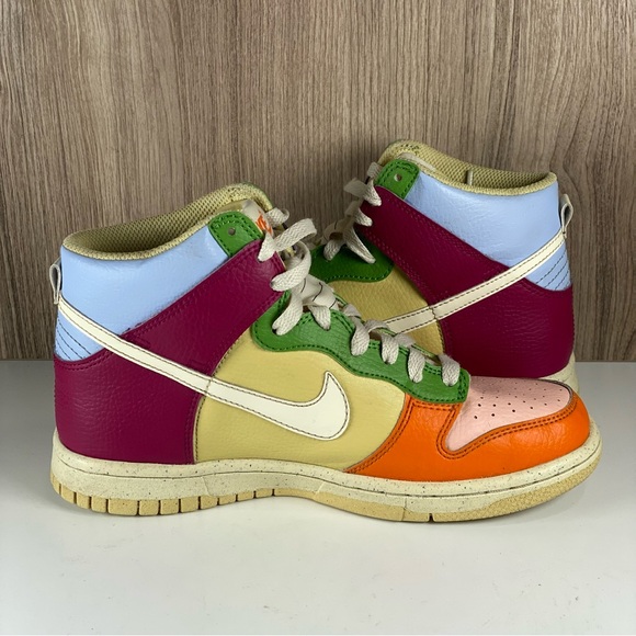 Nike Dunk High Next Nature 'Multi-Color' DZ5638-500 GS 4.5Y / Women’s Size 6 - Picture 7 of 9